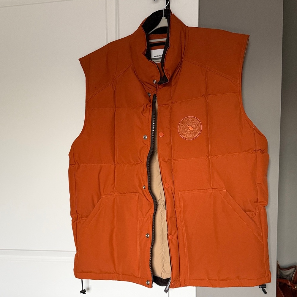 Norse Projects Burnt Orange Puffer Vest